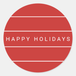 Adesivo Redondo Feriados felizes modernos e simples