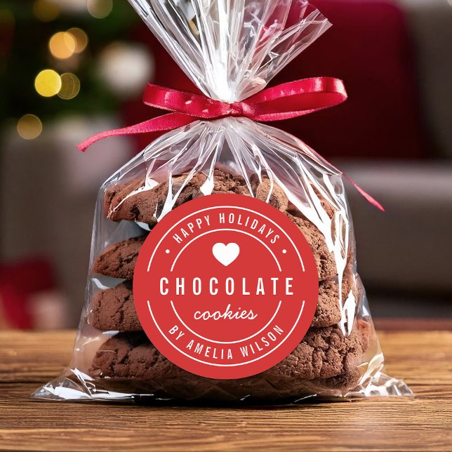 Adesivo Redondo Feriados Felizes para Mercadorias Homemadas EDITAB (Criador carregado)