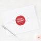 Adesivo Redondo Feriados Felizes Vermelhos com Tipografia Retroati (Envelope)
