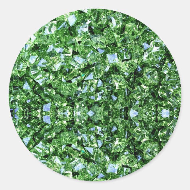 Adesivo Redondo Feriados Verdes de Natal (Frente)