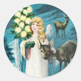 Adesivo Redondo Férias de Natal Feliz