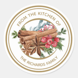 Adesivo Redondo Férias de Natal Personalizadas