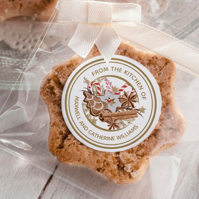 Adesivo Redondo Férias de Natal Personalizadas (Criador carregado)