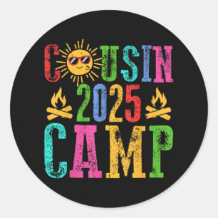Adesivo Redondo Férias de Verão do Campo Funny Cousin 2025 para Ac