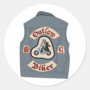 Adesivo Redondo Férias do Clube de Motocicletas