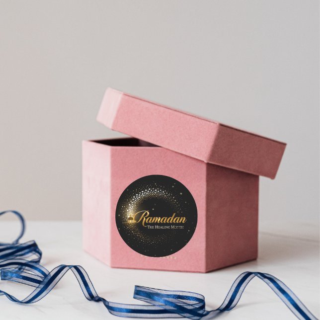 Adesivo Redondo Férias do Ramadan MubaraK  (Criador carregado)