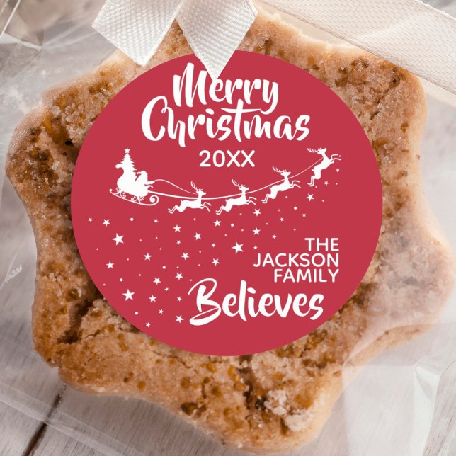 Adesivo Redondo Férias dos Papais noeis de Natal (Criador carregado)