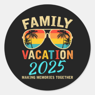 Adesivo Redondo Férias Familiares 2025 Férias de Verão em Matança 