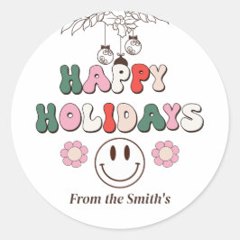 Adesivo Redondo Férias Felizes | Smile Round