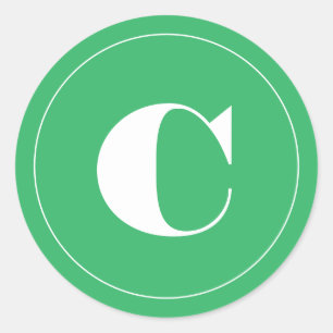 Adesivo Redondo Férias verdes iniciais a frio