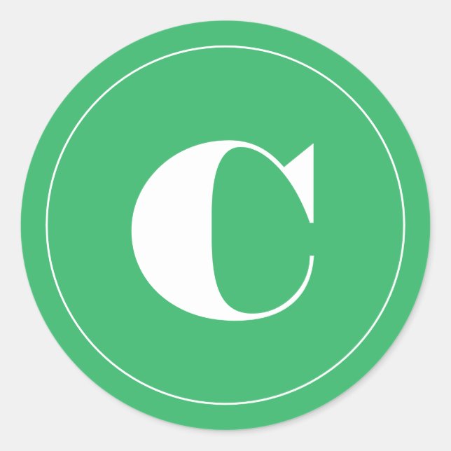 Adesivo Redondo Férias verdes iniciais a frio (Frente)