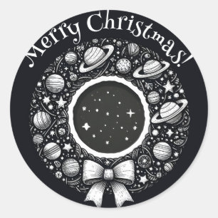 Adesivo Redondo Ferida Celestial com Stars Sticker
