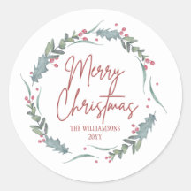 Ferida de aquarela de Natal feliz