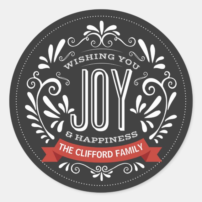 ADESIVO REDONDO FERIDAY JOY ROUND CHALKBOARD STICKBOARD (Frente)