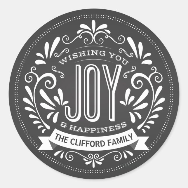 ADESIVO REDONDO FERIDAY JOY ROUND CHALKBOARD STICKBOARD (Frente)
