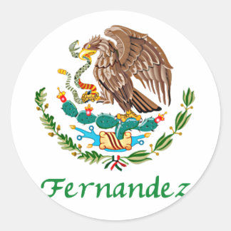 Adesivo Redondo Fernandez Selo Nacional Mexicano