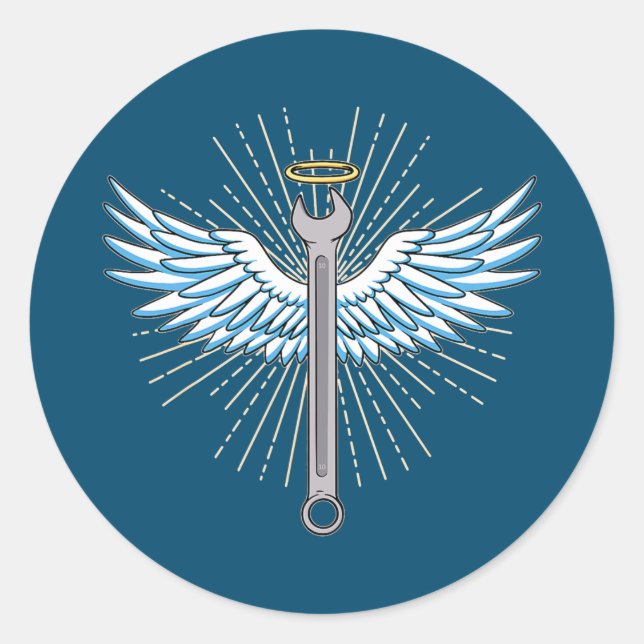 Adesivo Redondo Ferramenta Wrench (Frente)