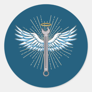 Adesivo Redondo Ferramenta Wrench