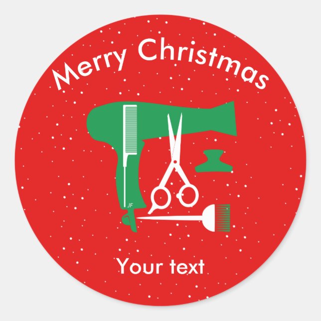 Adesivo Redondo Ferramentas de hairstyle