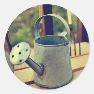 Adesivo Redondo Ferramentas de jardinagem