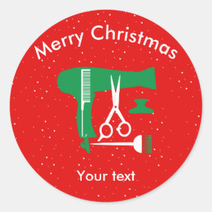 Adesivo Redondo Ferramentas dos penteados