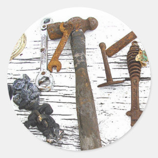 Adesivo Redondo Ferramentas Round Stick