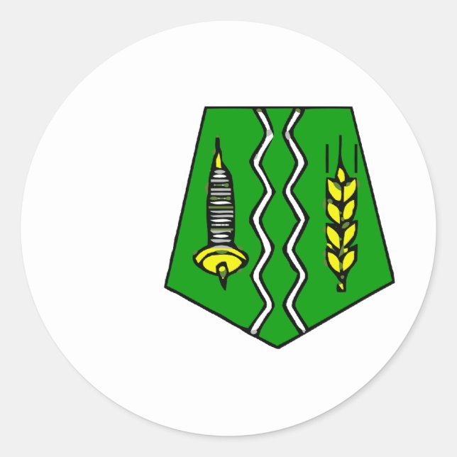 Adesivo Redondo Fes, Marrocos (Frente)