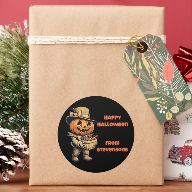 Adesivo Redondo Feshoreen Jack o lanterna (Feriado)