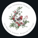 Adesivo Redondo Fesp Robin Christmas Floral Return Endereço<br><div class="desc">Da nossa coleção de Natal Red Robin. **LEIA ANTES DE ENCOMENDAR** Se você fizer alterações na forma ou no tamanho ou escolher outro produto e o design for cortado de alguma forma ou não parecer direito na página, você precisará usar o Serviço de Design ao Vivo para que alguém ajuste...</div>