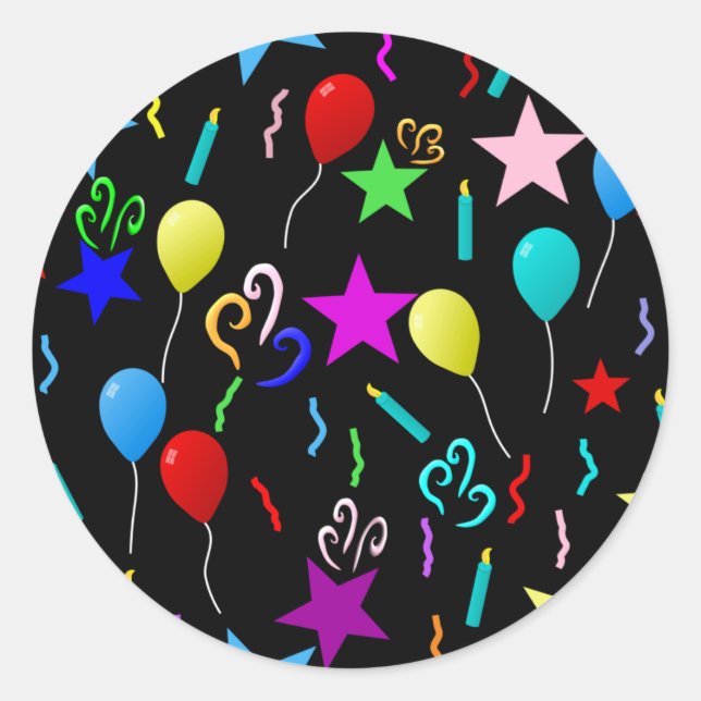 Adesivo Redondo Festa! (Frente)