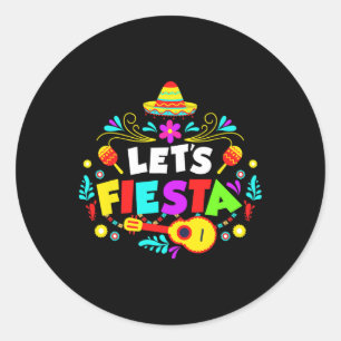Adesivo Redondo Festa Cinco De Mayo Vamos Festa Mexicana