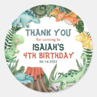 Festa como um aniversário de dinossauro Obrigado