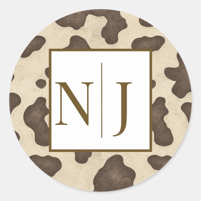 Adesivo Redondo Festa Country Western de Rodeio com Impressão de V (Frente)