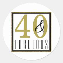 Festa de aniversário de 40 anos 40 e fabulosa