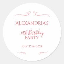 Festa de Aniversário de 50 anos Minimal Moderno Ro