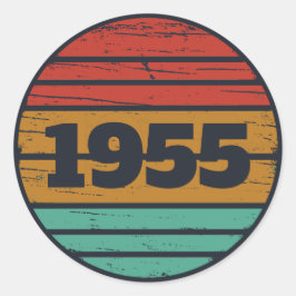 Adesivo Redondo Festa de aniversário de 70 de setenta dias persona