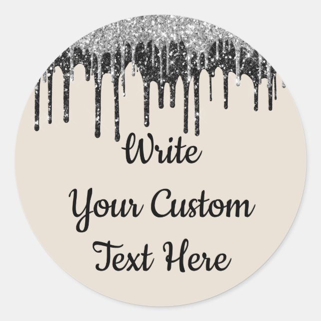 Adesivo Redondo Festa de aniversário de Aniversário de Areia de Pr (Frente)