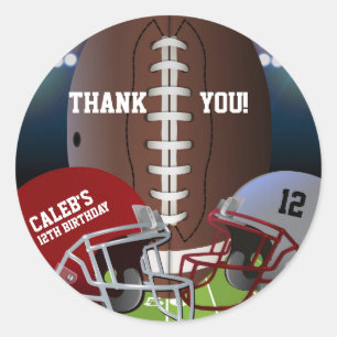 Adesivo Redondo Festa de Aniversário de Futebol Favorito VIP Trata