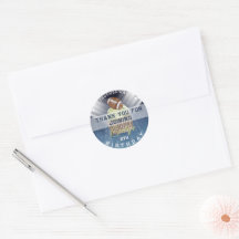 Festa de aniversário de Futebol Touchdown Obrigado