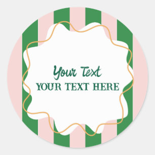 Adesivo Redondo Festa de Aniversário de Meninos Legal Moderno Colo