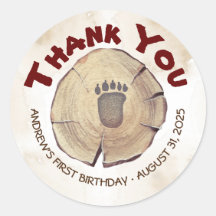 Festa de aniversário De Pé De Bebê, Obrigado