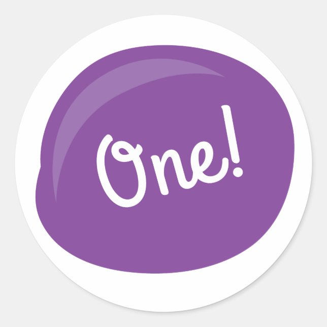 Adesivo Redondo Festa de aniversário de Pintura, Criança Cuta (Frente)