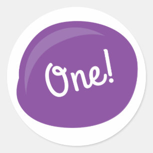 Adesivo Redondo Festa de aniversário de Pintura, Criança Cuta