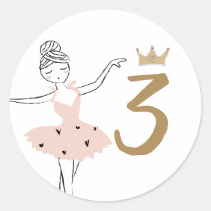 Adesivo Redondo Festa de aniversário do Palco central