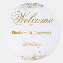 Festa de aniversário Dupla Junta Adulta | Dourado 