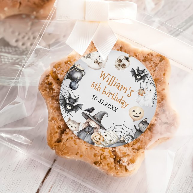 Adesivo Redondo Festa de aniversário Fantasma do Fantasma do Dia d (Criador carregado)