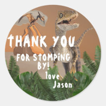 Festa de aniversário Tema Dinossauro Obrigado