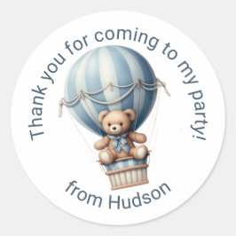 Adesivo Redondo Festa de Balões de Ar Quente