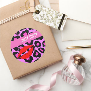 Adesivo Redondo Festa de Celebração dos 30 Anos de Garota Safada