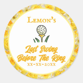 Adesivo Redondo Festa de Despedida de Solteira, Chuveiro de Noiva